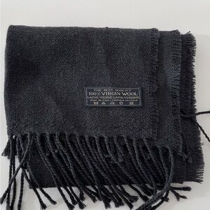 Men's Wool Scarf - Dark Gray